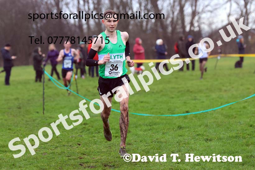 Senior mens 2023 North Eastern Cross Country Champs., Temple Park, South Shields. Photo: David T. Hewitson/Sports for All Pics